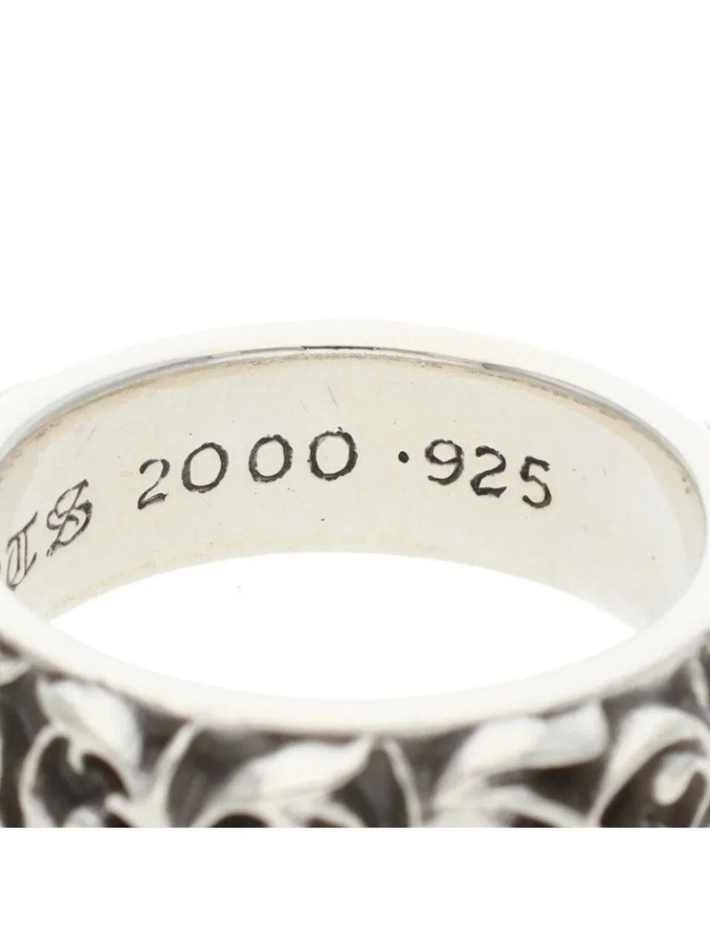 Chrome Hearts Etrnity Vine Band Eternity Silver Ring